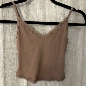 Hollister tank top, XS, tan, worn once or twice